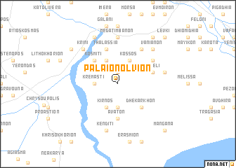 map of Palaión Ólvion