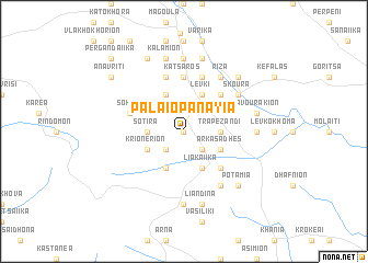 map of Palaiopanayía