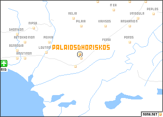 map of Palaiós Dhorískos