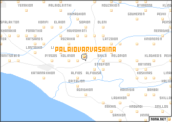 map of Palaiovarvásaina