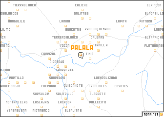 map of Pálala