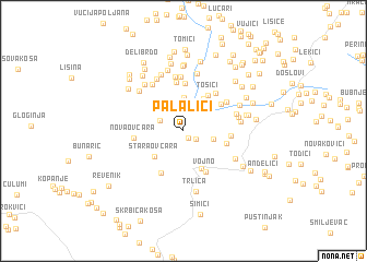 map of Palalići