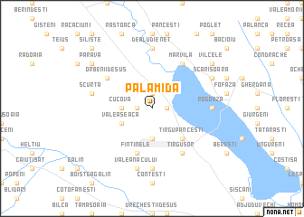 map of Pălămida