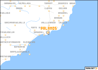 map of Palamós