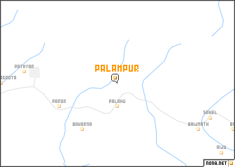 map of Pālampur