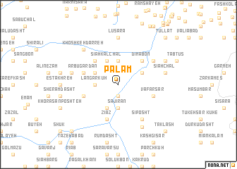 map of Palām