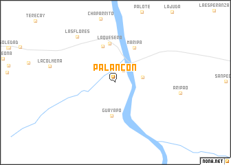 map of Palancón