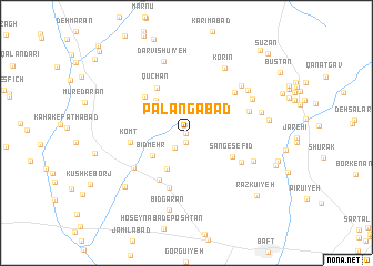 map of Palangābād