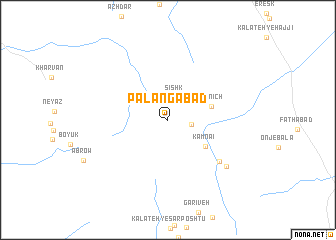 map of Palangābād