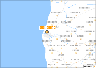 map of Palanga