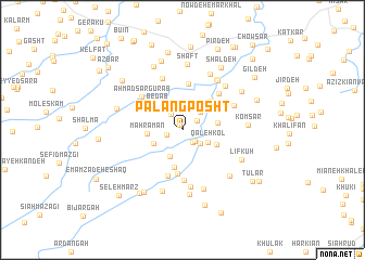 map of Palang Posht