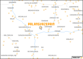 map of Palangvāz-e Pā\