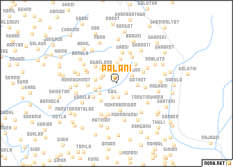 map of Palāni
