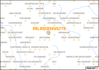 map of Palánkospuszta