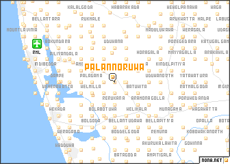 map of Palannoruwa