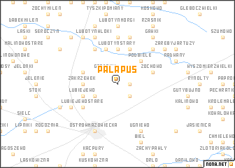 map of Pałapus