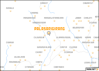 map of Palasari-girang