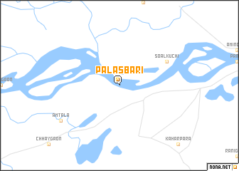 map of Palāsbāri