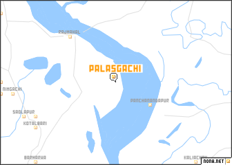 map of Palāsgāchi