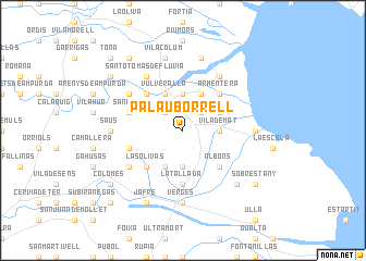 map of Palau Borrell