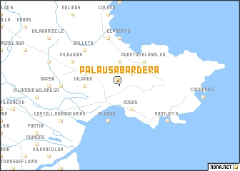 map of Palau-Sabardera