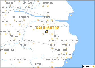 map of Palau Sator