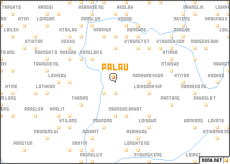 map of Pālau