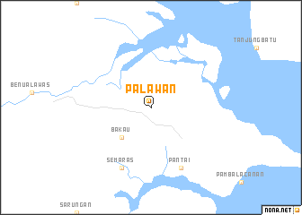 map of Palawan