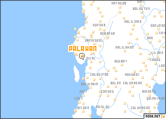 map of Palawan