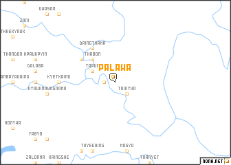 map of Palawa