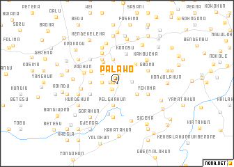 map of Palawo