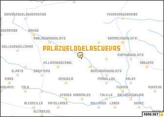 map of Palazuelo de las Cuevas