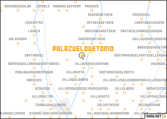 map of Palazuelo de Torío