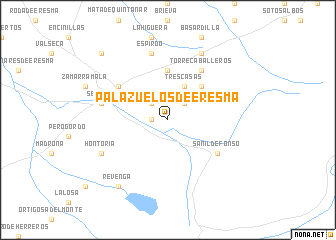 map of Palazuelos de Eresma