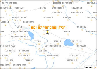 map of Palazzo Canavese