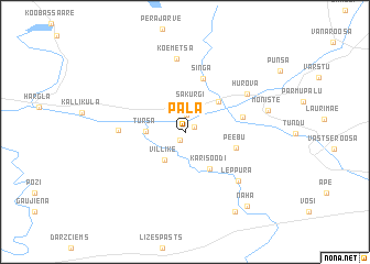 map of Päla