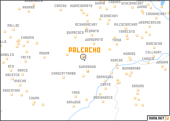 map of Palcacho