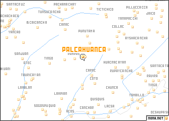 map of Palcahuanca