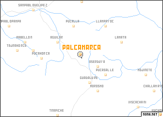 map of Palcamarca