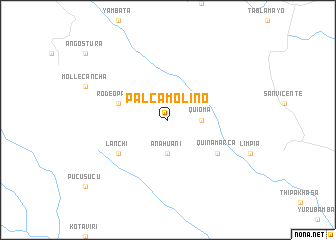 map of Palca Molino