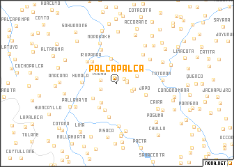 map of Palca Palca