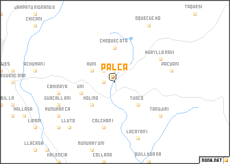 map of Palca