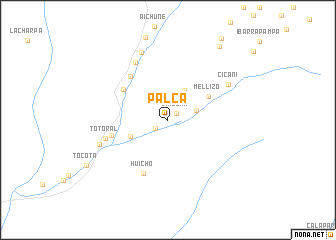 map of Palca