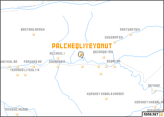 map of Pālcheqlī-ye Yomūt