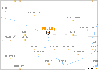 map of Palʼche