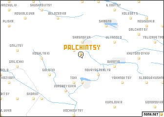 map of Palʼchintsy