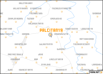 map of Pálcitanya