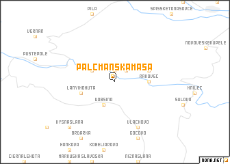 map of Palcmanska Maša