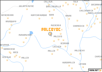 map of Palcoyoc