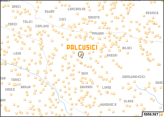 map of Palčušići